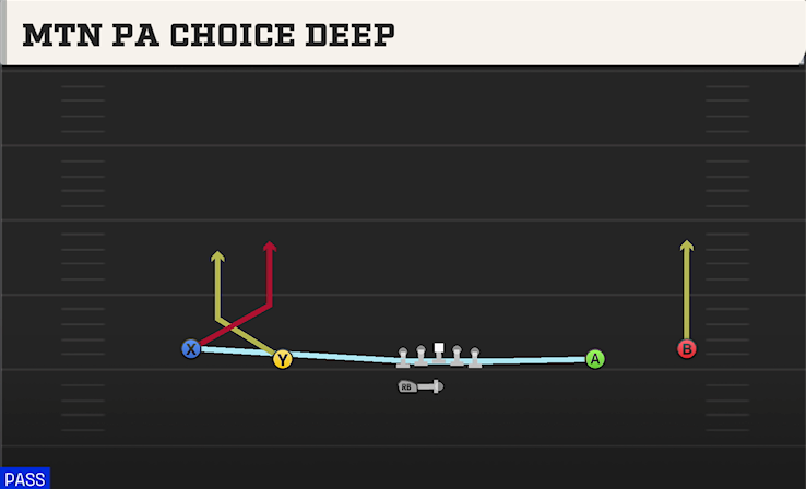 MTN PA CHOICE DEEP play diagram College Football 27