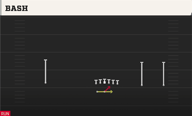 BASH play diagram College Football 27