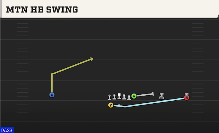 MTN HB SWING play diagram College Football 27