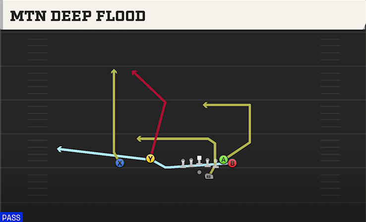 MTN DEEP FLOOD play diagram College Football 27