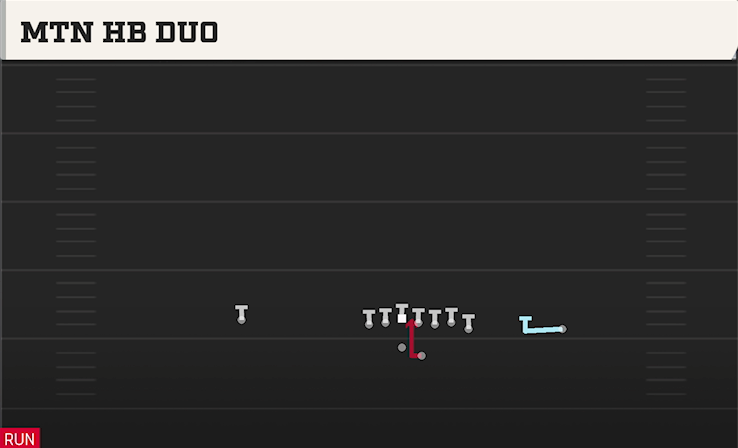 MTN HB DUO play diagram College Football 27