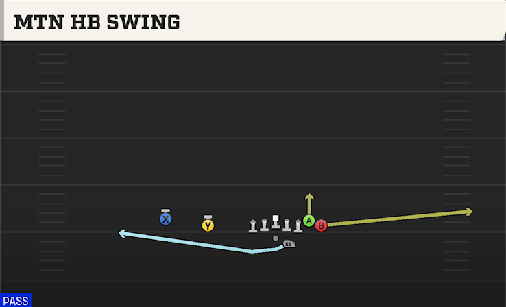 MTN HB SWING play diagram College Football 27