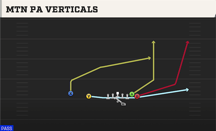 MTN PA VERTICALS play diagram College Football 27