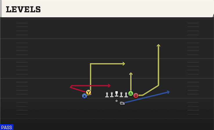 LEVELS play diagram College Football 27