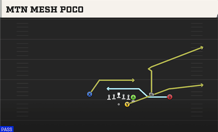 MTN MESH POCO play diagram College Football 27