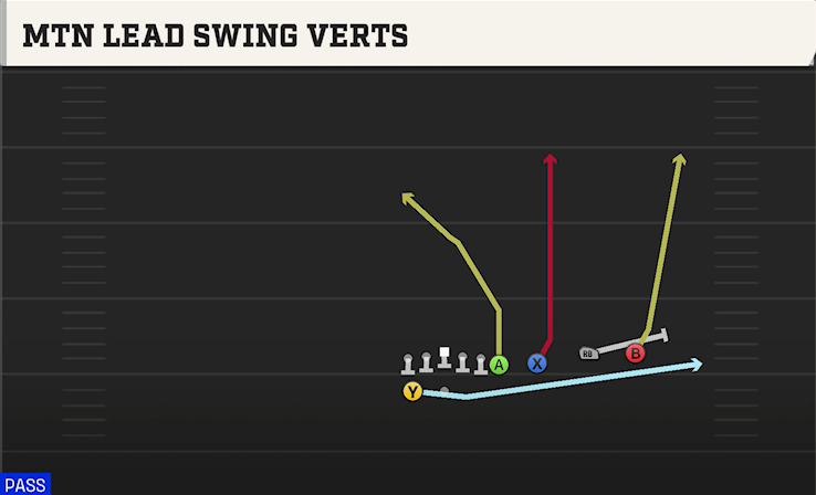 MTN LEAD SWING VERTS play diagram College Football 27