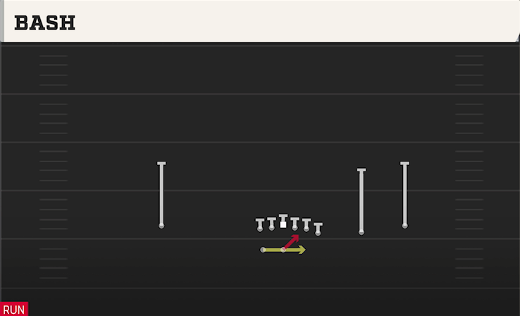 BASH play diagram College Football 27