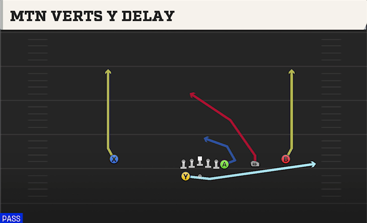 MTN VERTS Y DELAY play diagram College Football 27