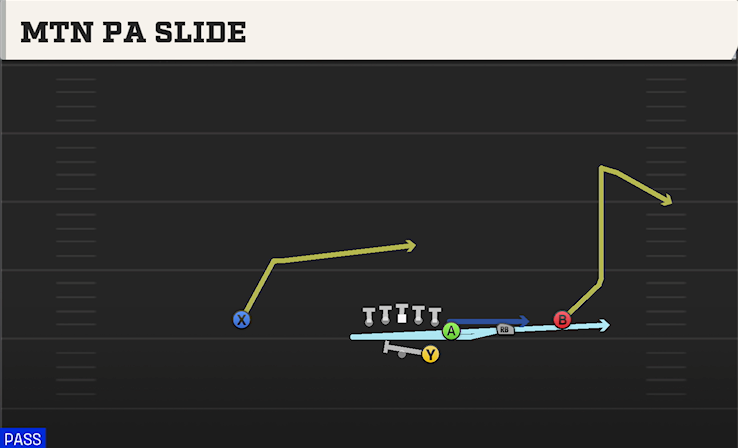 MTN PA SLIDE play diagram College Football 27