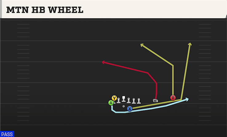 MTN HB WHEEL play diagram College Football 27