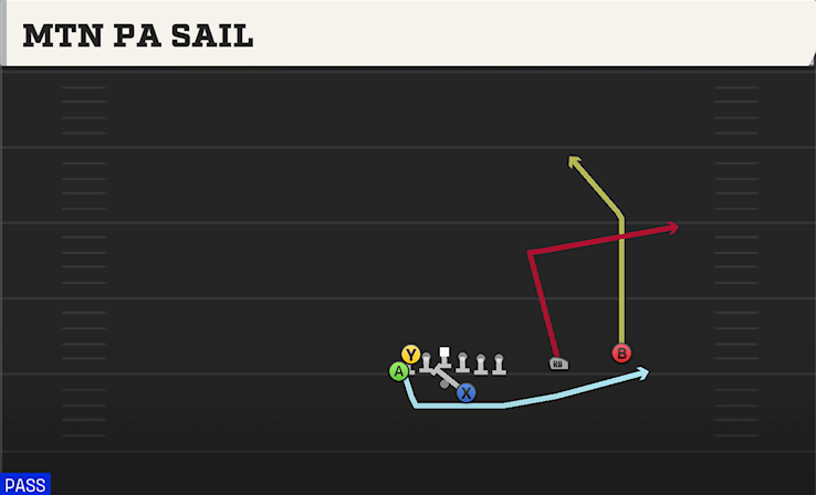 MTN PA SAIL play diagram College Football 27