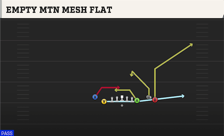 EMPTY MTN MESH FLAT play diagram College Football 27