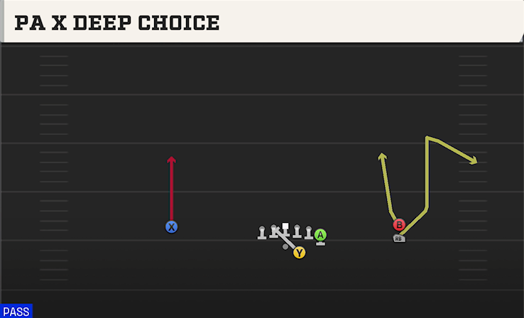 PA X DEEP CHOICE play diagram College Football 27
