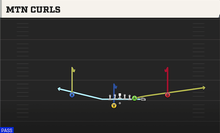 MTN CURLS play diagram College Football 27
