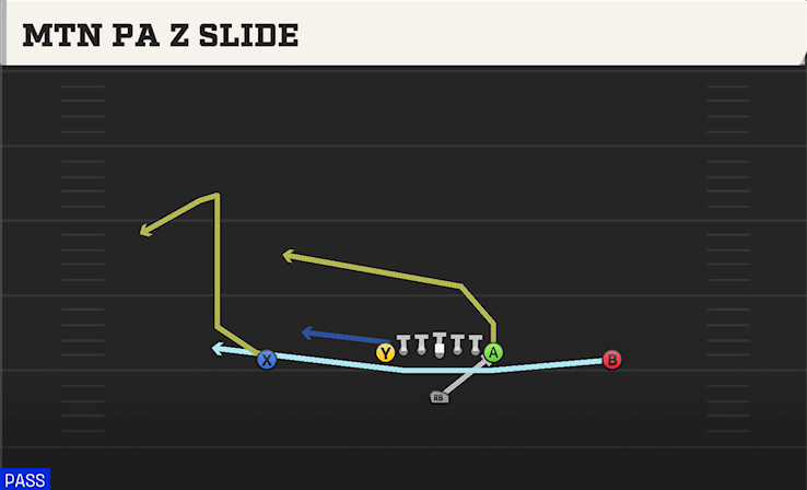 MTN PA Z SLIDE play diagram College Football 27