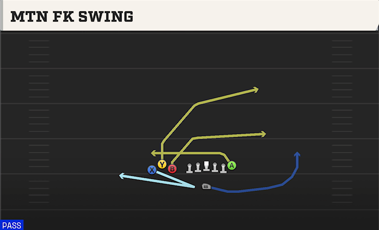 MTN FK SWING play diagram College Football 27