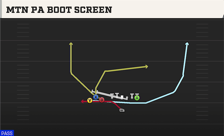 MTN PA BOOT SCREEN play diagram College Football 27