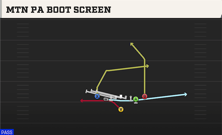 MTN PA BOOT SCREEN play diagram College Football 27