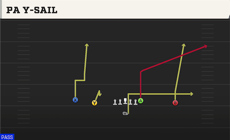 PA Y-SAIL play diagram College Football 27