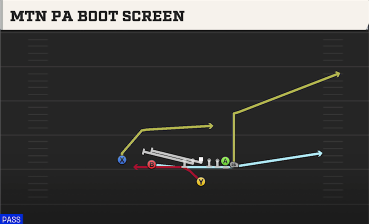 MTN PA BOOT SCREEN play diagram College Football 27