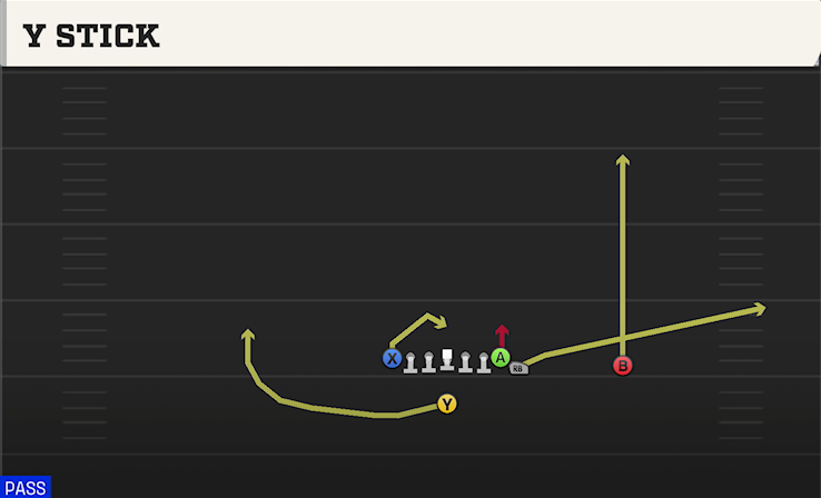 Y STICK play diagram College Football 27