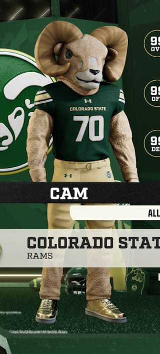 Cam, the Colorado State Rams mascot