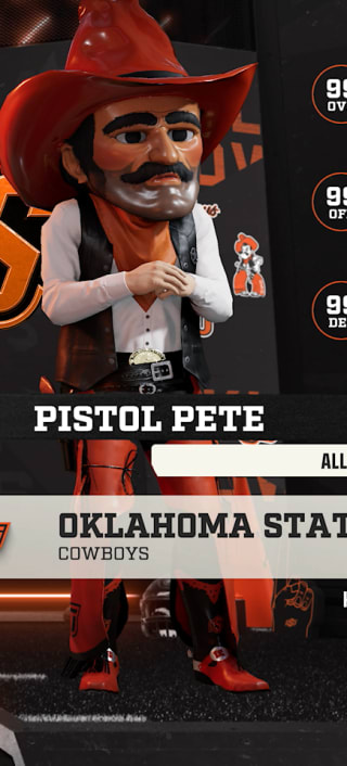 Pistol Pete, the Oklahoma State Cowboys mascot