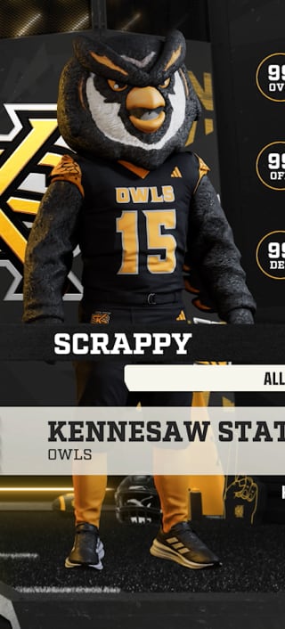 Scrappy, the Kennesaw State Owls mascot