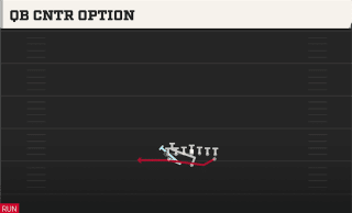 QB Cntr Option play art