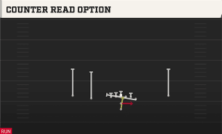Counter Read Option play art