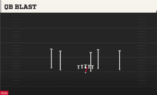 QB Blast play art