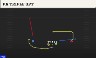 PA Triple Opt play art