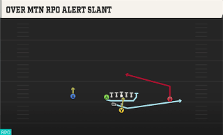 Over Mtn RPO Alert Slant play art
