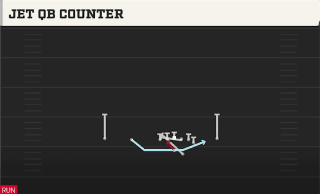 Jet QB Counter play art