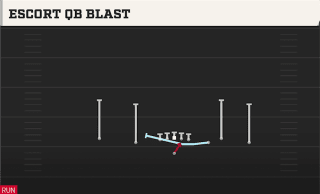 Escort QB Blast play art