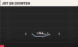 Jet QB Counter play art