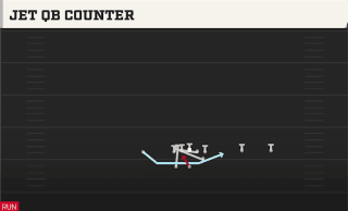 Jet QB Counter play art