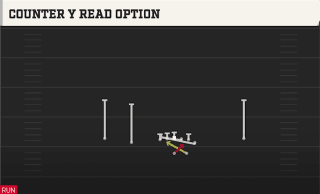 Counter Y Read Option play art