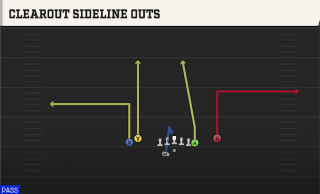 Clearout Sideline Outs play art