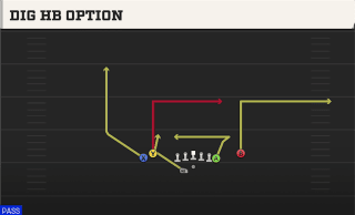 Dig HB Option play art