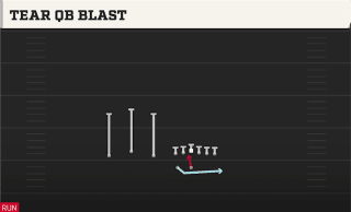Tear QB Blast play art