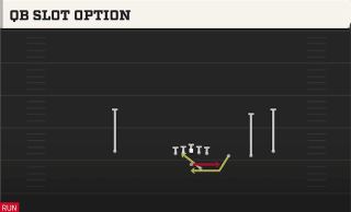 QB Slot Option play art
