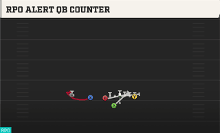 RPO Alert QB Counter play art