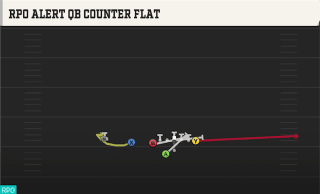 RPO Alert QB Counter Flat play art