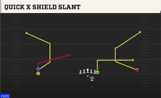 Quick X Shield Slant play art