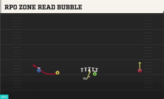 RPO Zone Read Bubble play art