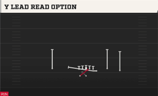 Y Lead Read Option play art
