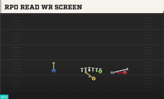 RPO Read WR Screen play art