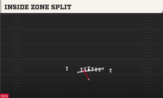 Inside Zone Split play art