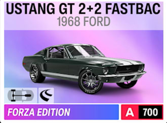 1968 Ford Mustang GT 2+2 Fastback Forza Edition